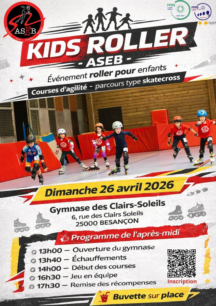 Kids Roller Besancon le 26 avril 2026