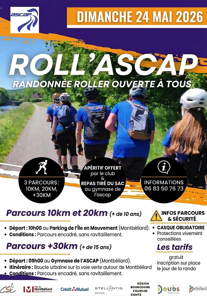 Roll'ASCAP le dimanche 24 mai 2026