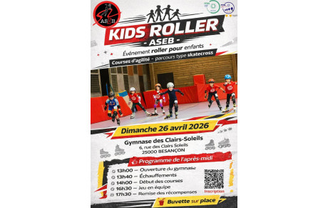 Kids Roller Cross Besancon le 26 avril 2026